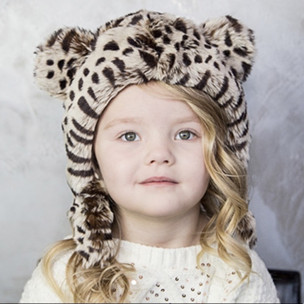 Cheetah Faux fur hat